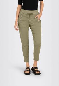 Брюки тренировочные, длина 7/8, эластичный пояс, женские MAC, цвет Martini Oliv