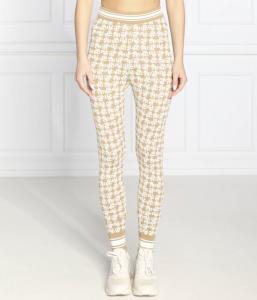 Легинсы женские Boss Ferafina с принтом, коричнево-белый