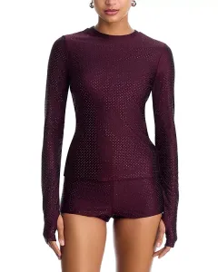 Топ с украшениями от Кейли Afrm, фиолетовый