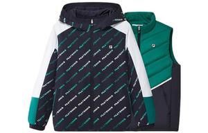FILA Kids Пуховик/пуховик, цвет Set of 2 (green coat + green vest)
