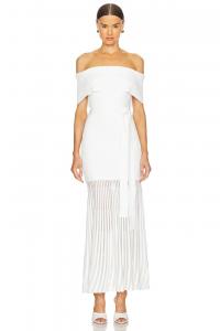Трикотажное платье-миди mariana Rebecca Vallance, белый