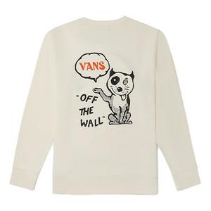 Худи Vans Funny Pattern Pullover Round Neck Sports Couple Style Creamy White, кремовый