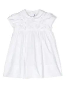 Платье миди с цветочной аппликацией Il Gufo, белый