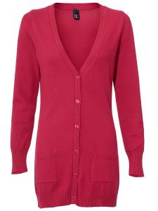 Вязаный кардиган heine, красный