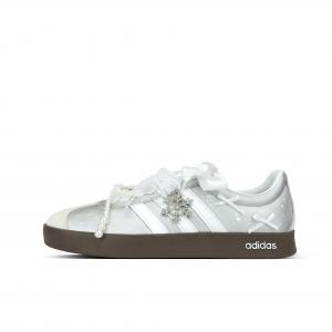 Кроссовки Vl Court Classic Berlin First Snow, износостойкие, низкие, немецкие, армейские, унисекс, серебристые Adidas, Silver