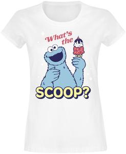 Футболка Sesamstraße Cookie Monster - Scoop, белый