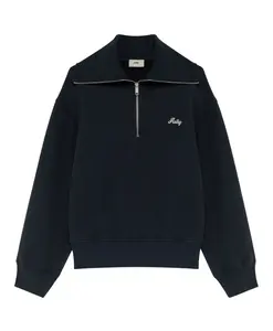 Синий хлопковый женский свитер Autry, синий