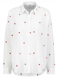 Блузка Sublevel, цвет weiß/rot