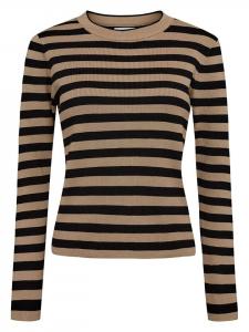 Пуловер NÜMPH Pullover, цвет Beige/Schwarz