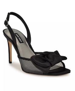 Женские босоножки Gergia Stiletto Heel Open Toe Dress Sandals Nine West, черный