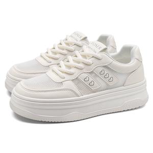 FOXER Женские легкие противоскользящие повседневные туфли с защитой от истирания бежевые (дышащий сетчатый материал), цвет Beige (Breathable Mesh)