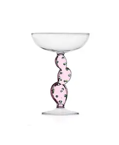 Чаша для шампанского «Кактусы пустынных растений», 10,1 унции. Ichendorf, pink