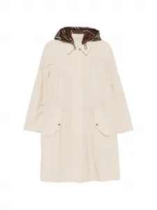 Парка в клетку Ньюбери с капюшоном Burberry, бежевый