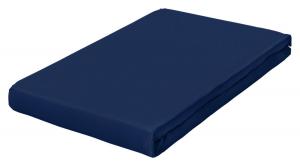 Простыня Schlafgut темно-синий, 140-160/200-220 см