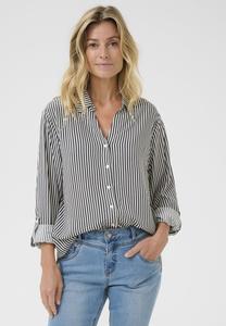 Блуза Love Copenhagen Button-down blouse, Ombre Blue Eggnog Stripe/Mottled Dark Blue