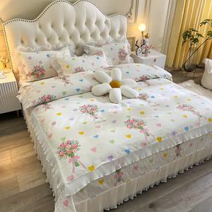 LUOLAI HOME Комплект постельного белья 4 предмета, 245x265 см, простыня