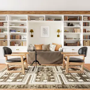 Ковер Agave Geometric Fringed Area Rug nuLOOM, 201x310 см, коричневый