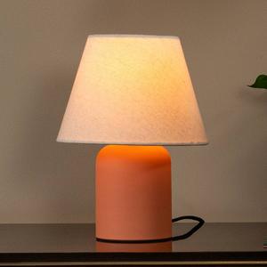 Настольная лампа Lucide Macia, керамика - оранжевый