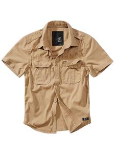 Рубашка "Vintage Shirt Short Sleeve" бежевого цвета Brandit