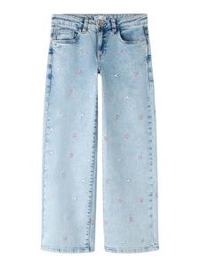 Name it Джинсы NKFROSE WIDE EMB JEANS 2010-FR светло-голубого выбеленного денима