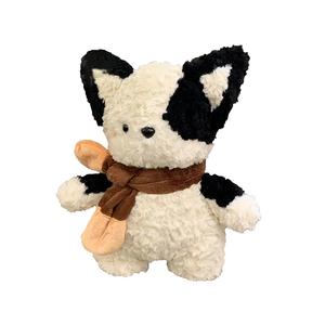 Плюшевая кукла собака шарф 30 см высота OLOEY, черный