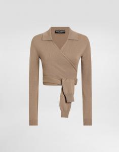 Кашемировый кардиган Dolce & Gabbana, бежевый