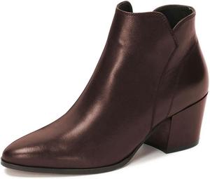 Женские ботильоны Miss, закрытые, с миндалевидным носком, средний устойчивый каблук, боковые молнии, короткие ботинки, универсальные, для вечеринок, работы, зимняя обувь, размеры 37-44 Miss left, Braun