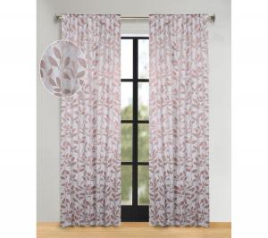 Комплект штор в современном богемном стиле с узором из листьев, 52" x 96" Superior, Champagne