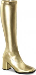 Сапоги Funtasma Gogo-300 для женщин от Pleaser, Gold Faux Leather