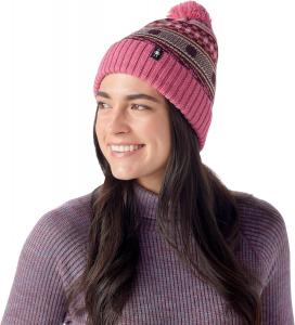 Шапка с флисовой подкладкой Smartwool Fairisle, Garden Pink