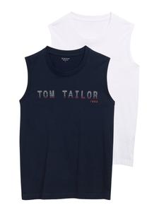 Рубашка TOM TAILOR, цвет Dark blue/White