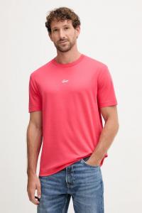 Хлопковая футболка Gant, розовый