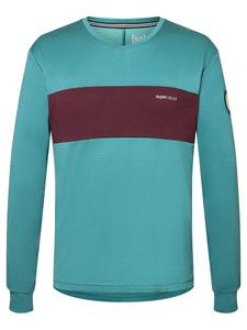 Рубашка super.natural Merino Fahrradtrikot, цвет petrol