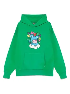 Худи с графичным принтом INBETWEENERS, зеленый