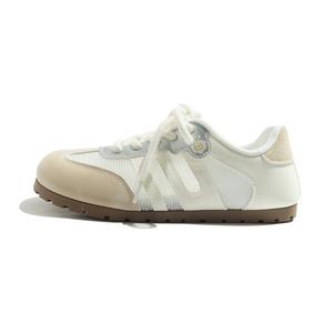 BEIER Дышащие женские низкие кэжуал туфли бежево-серебристые, цвет Beige Silver