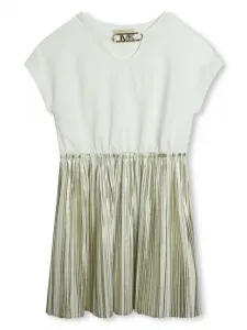 Платье мини с короткими рукавами и логотипом Michael Kors Kids, белый