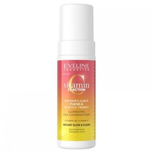 Очищающая пенка для лица с витамином С 3x Action Brightening 150 мл Eveline