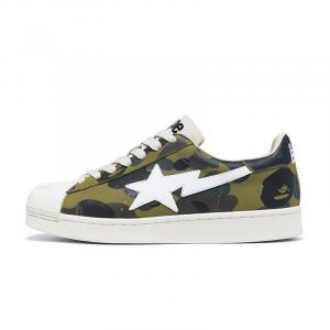 Кроссовки A BATHING APE Skull Skateboarding Shoes Women's Low-top, желтый