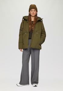 Зимняя куртка WATTIERTE MIT VERSTELLBAREM GUMMIZUG QS, темно-зеленый