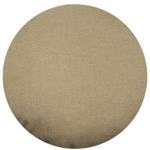 Чехол на подушку круглый 80 см, бежевый, имитация натурального льна, чехол для подушки, декоративная подушка Haus und Deko