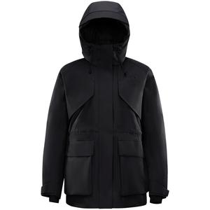 Пуховик женский с капюшоном утепленный парка CAMEL, phantom черный