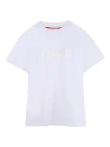 Футболка с логотипом Hugo Kids, белый