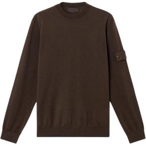 Джемпер Compass Patch Crewneck Jumper STONE ISLAND, темно-коричневый