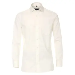 Деловая рубашка CASAMODA "Деловая рубашка CASAMODA удлиненные рукава 72см однотонная", белый