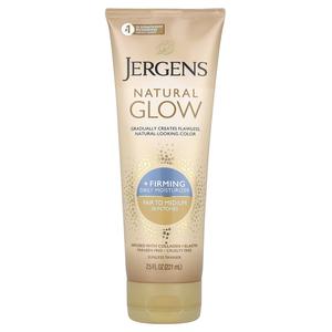 Jergens, Natural Glow, укрепляющее ежедневное увлажняющее средство, средство для загара без загара, от светлого до среднего, 221 мл (7,5 жидк. унц.)