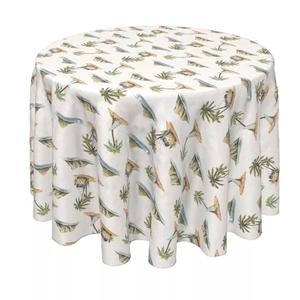 Круглая скатерть, 100 % полиэстер, 70 дюймов, круглая, Retro Surf