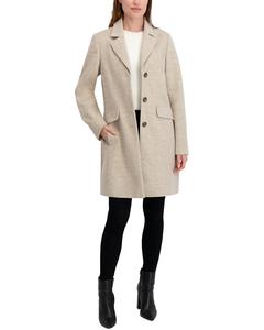 Пальто в елочку Laundry by Shelli Segal Laundry By Shelli Segal, бежевый