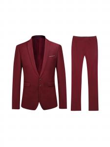 Youthup Костюм Slim fit в цвете вино