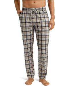 Мужские пижамные брюки Hanro Flannel Cotton Drawstring, Cardamon Check