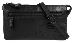 Сумка через плечо Spikes & Sparrow "CROSS BODY MINI", натуральная кожа, черный